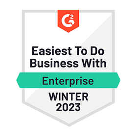G2 Corporate LMS Easiest to Do Business With Enterprise - Winter 2023