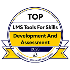 eLearning Industry Top LMS for Skills Development and Assessment 2023